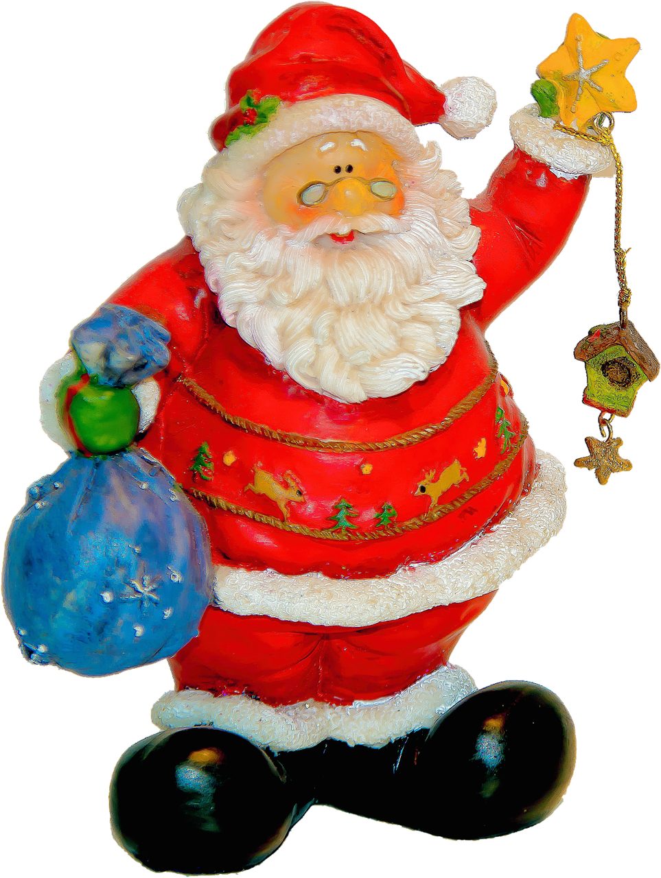 isolated christmas figure decoration free photo