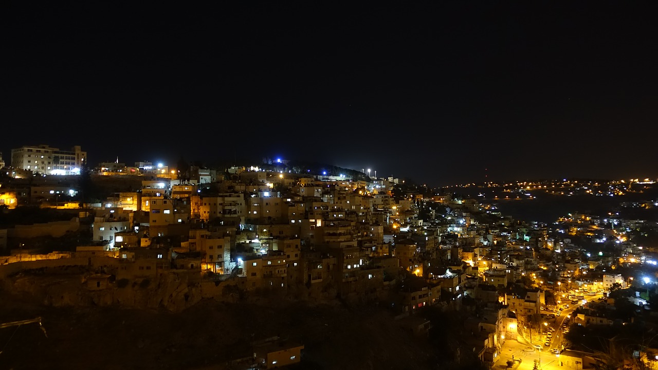 israel night city free photo