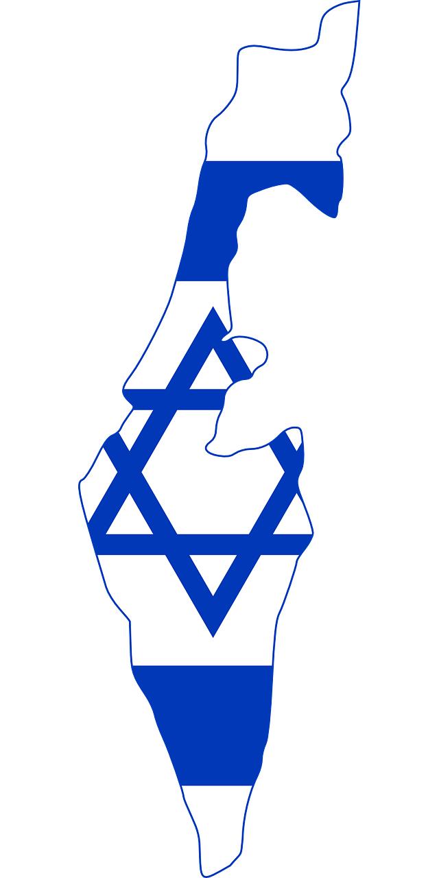 israel map flag free photo