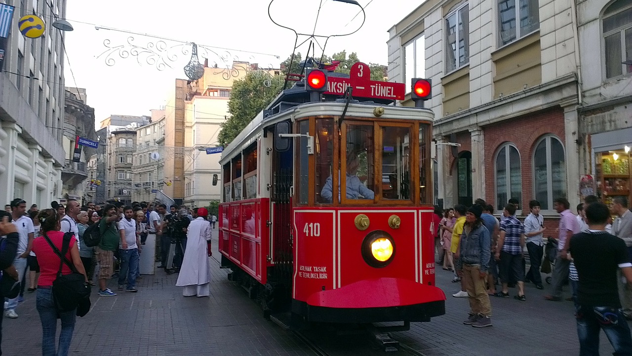 istanbul taksim tram free photo