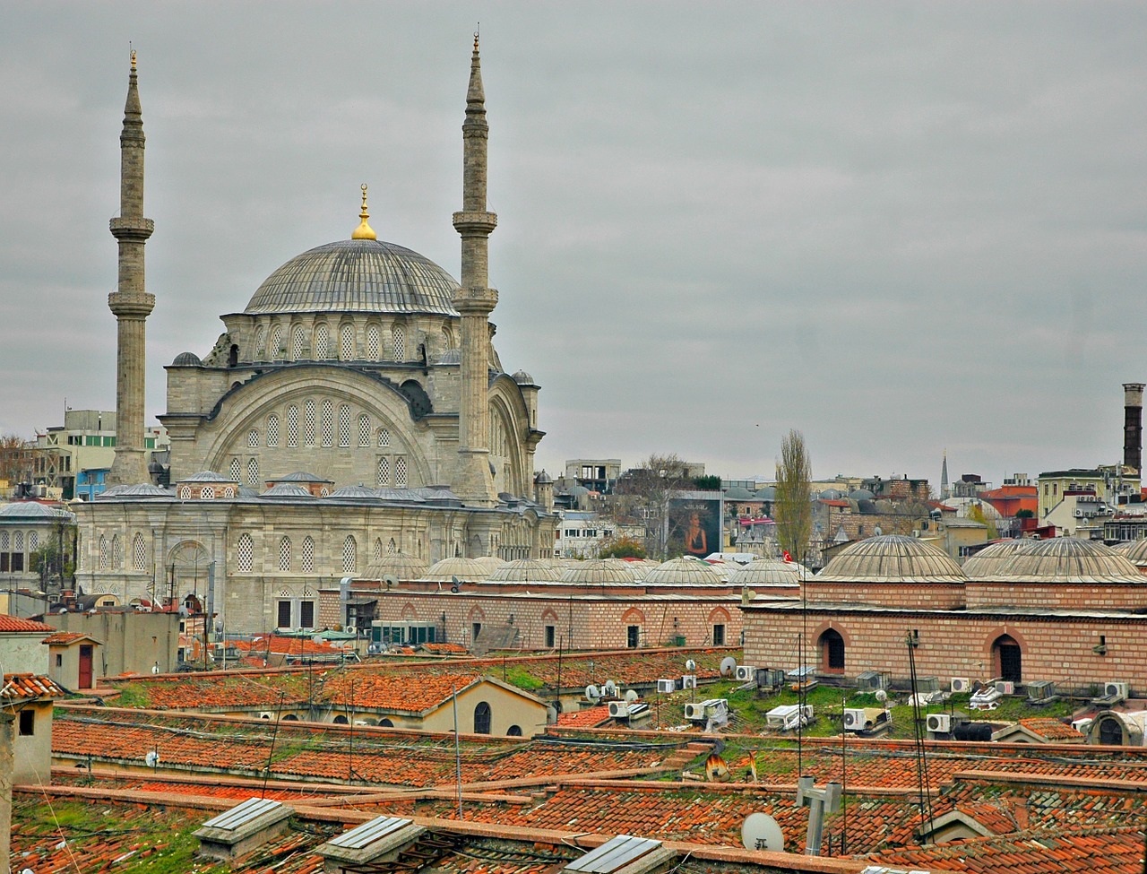 istanbul mosque grand bazaar free photo