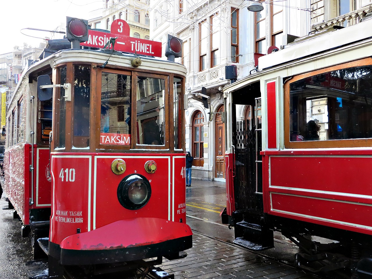 istanbul tram transport free photo