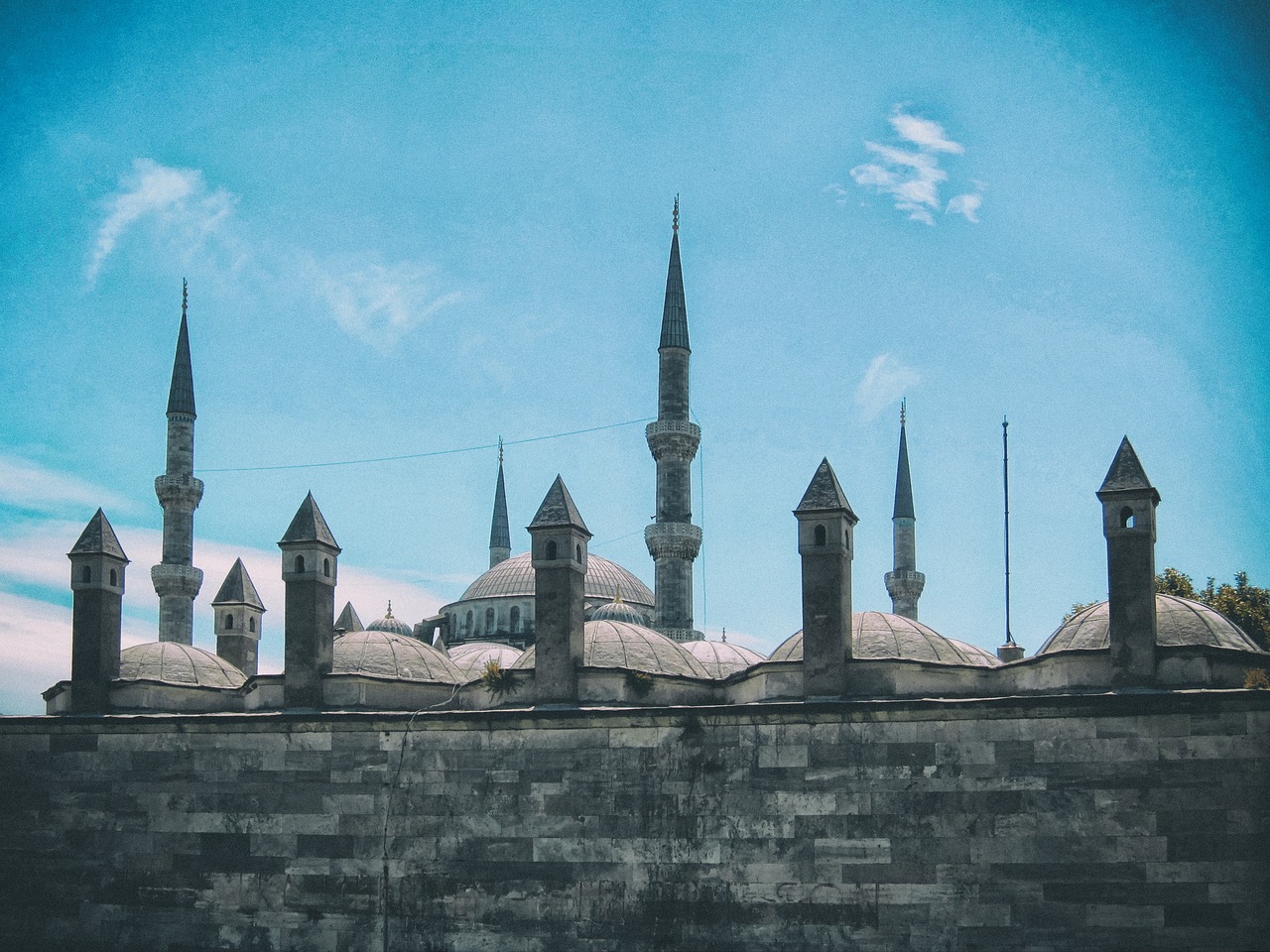 istanbul turkey blue mosque free photo