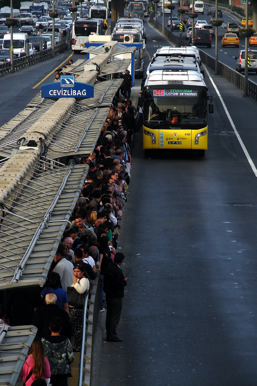 istanbul the crowd bus free photo