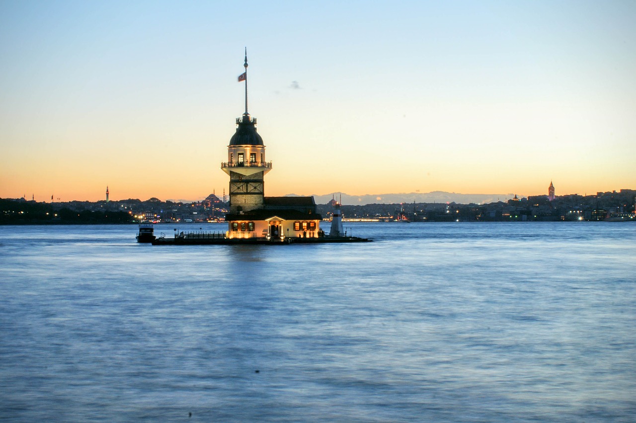 istanbul maiden's tower asia free photo