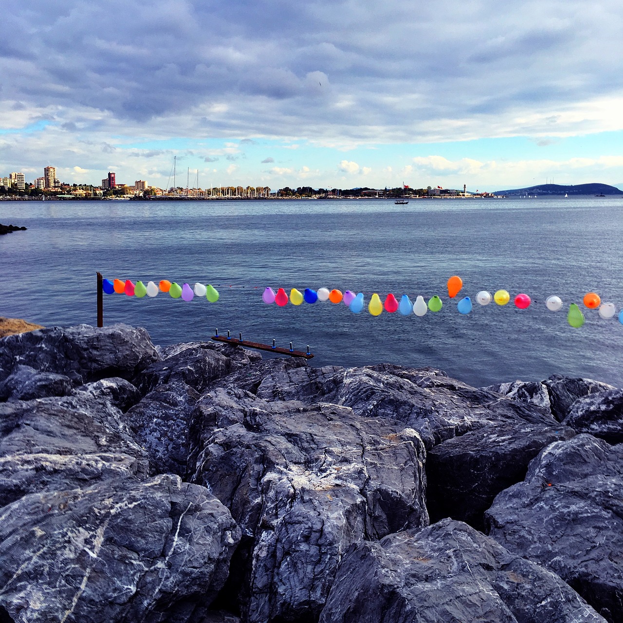 istanbul sea rocks free photo