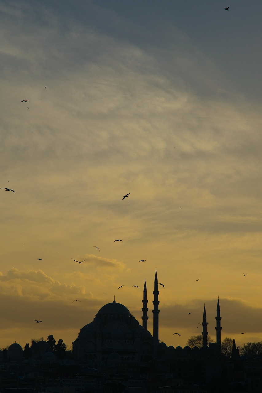 istanbul sunset sky free photo