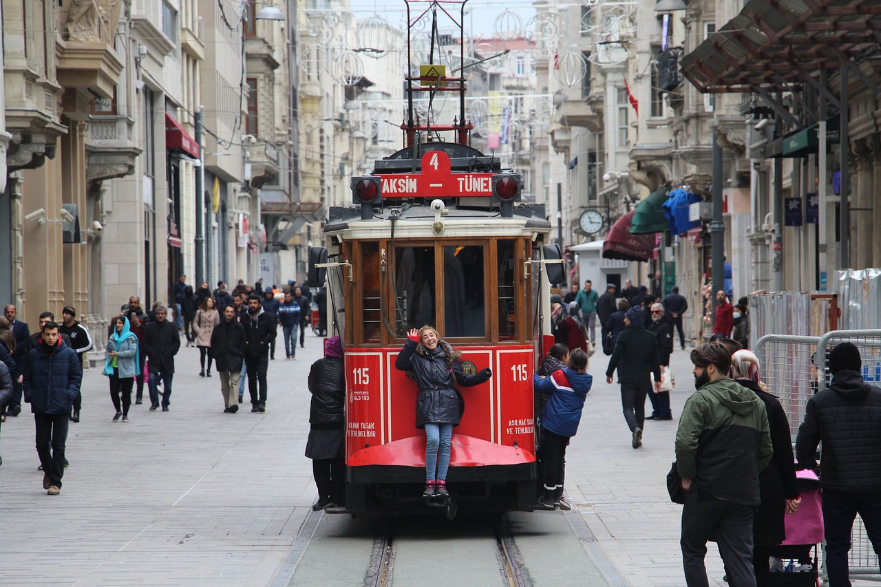 istanbul  tram  taksim free photo
