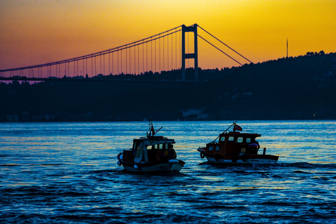 istanbul  boats  fishing free photo