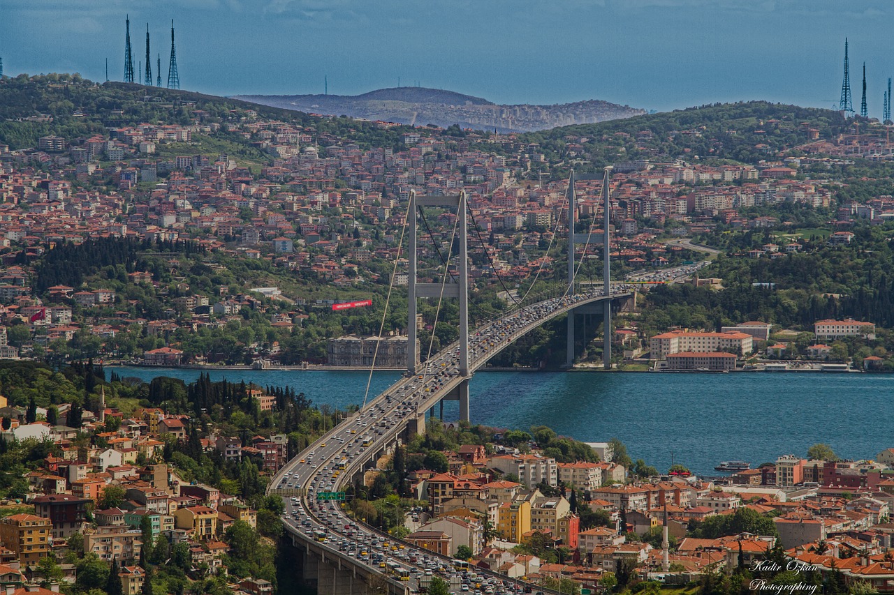 istanbul landscape bridge free photo