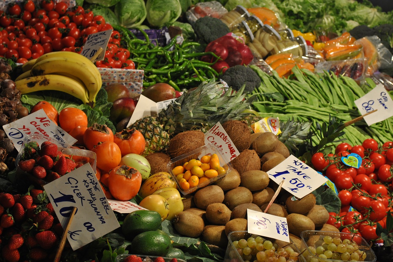 istanbul market vegetables free photo