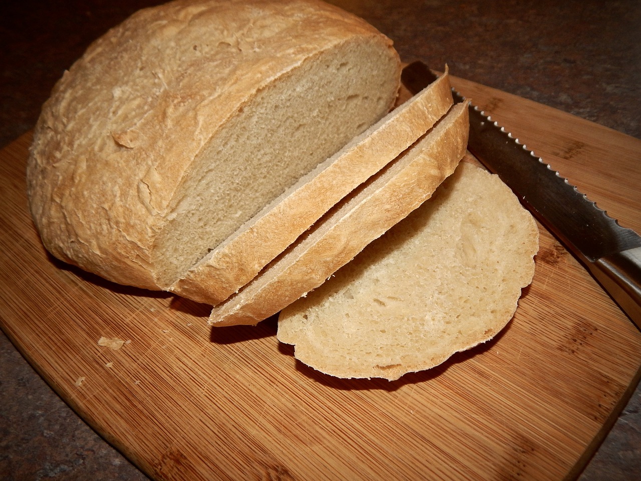 italian sourdough bread round free photo