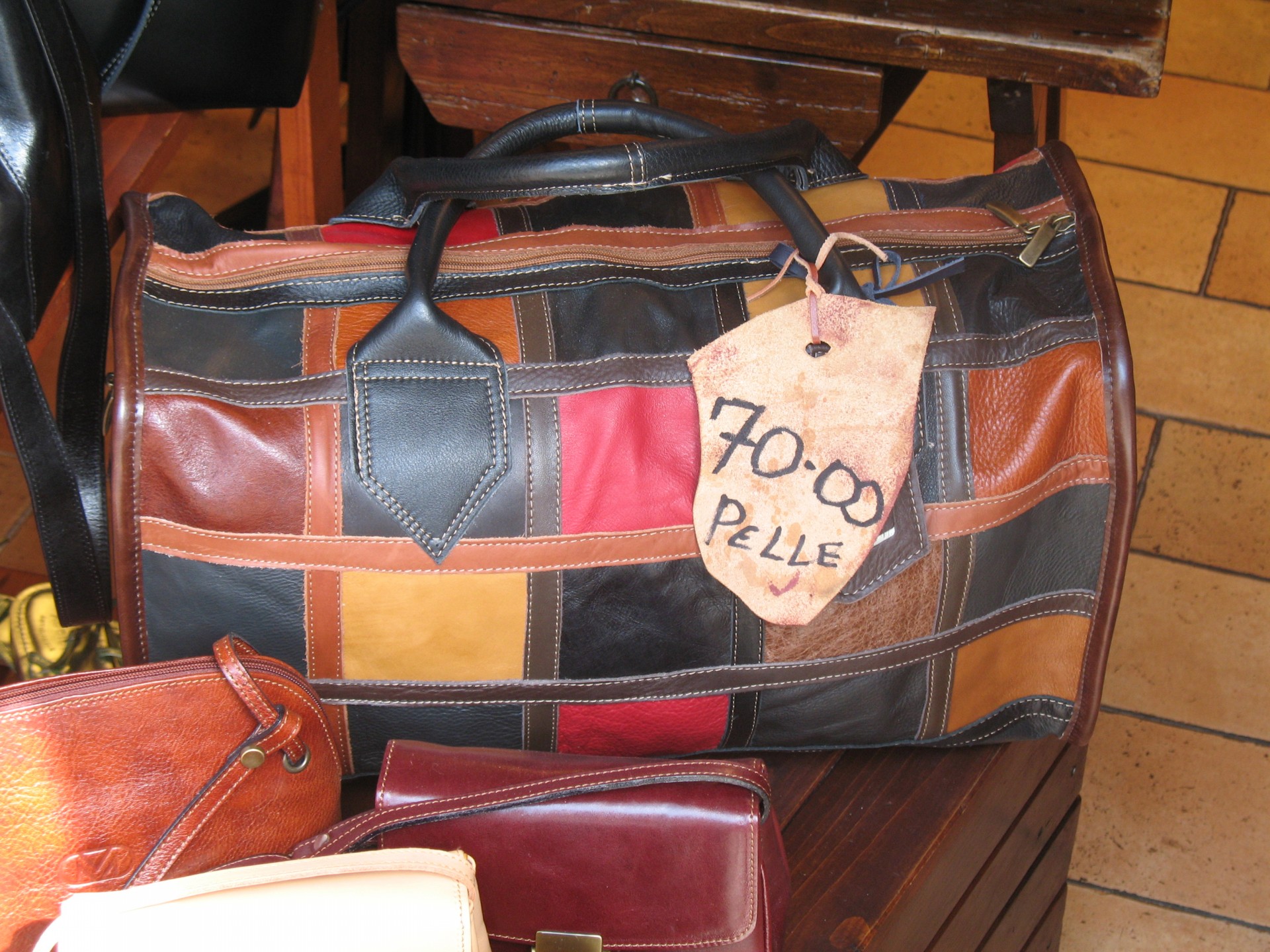 italian leather purse free photo