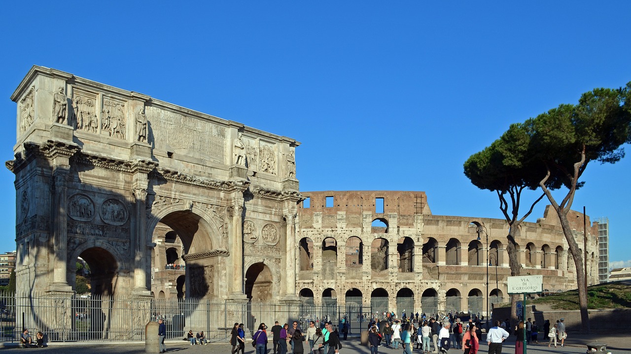 italy rome arch of constantine free photo