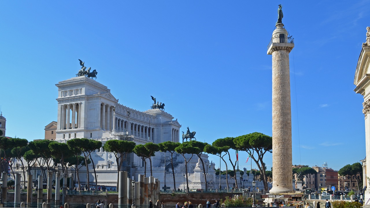 piazza del popolo rome italy free photo