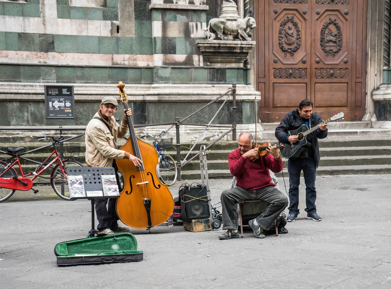street musicians street music italy free photo