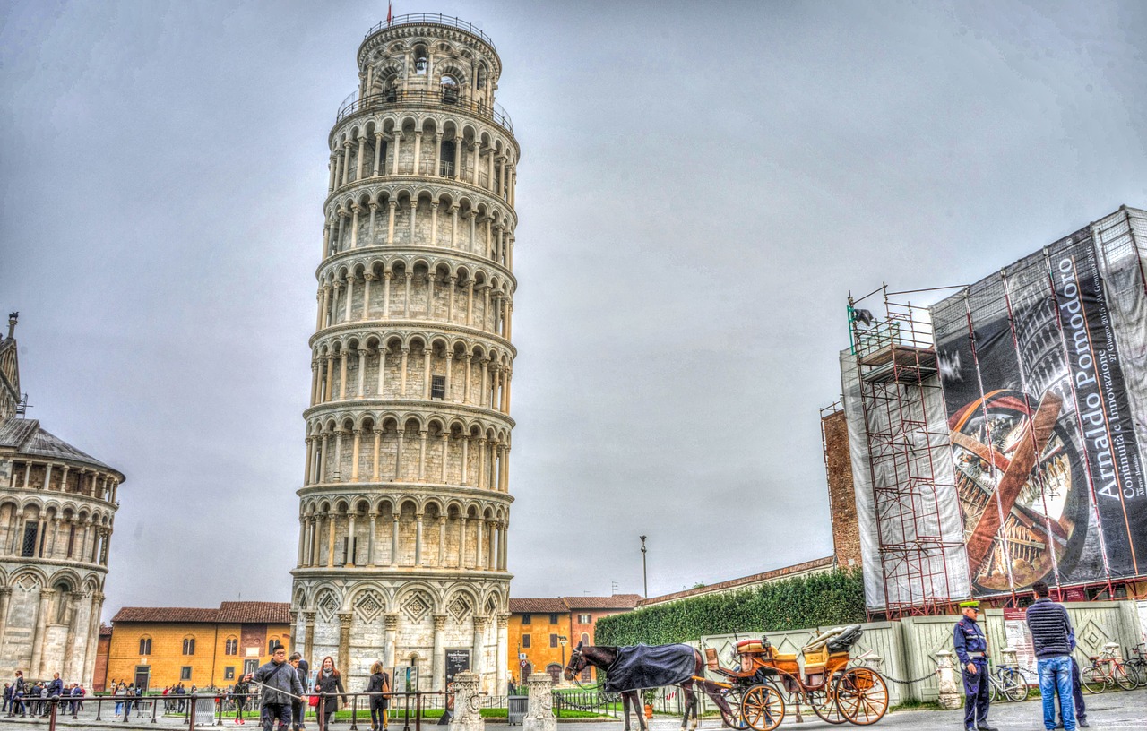 leaning tower of pisa italy tuscany free photo