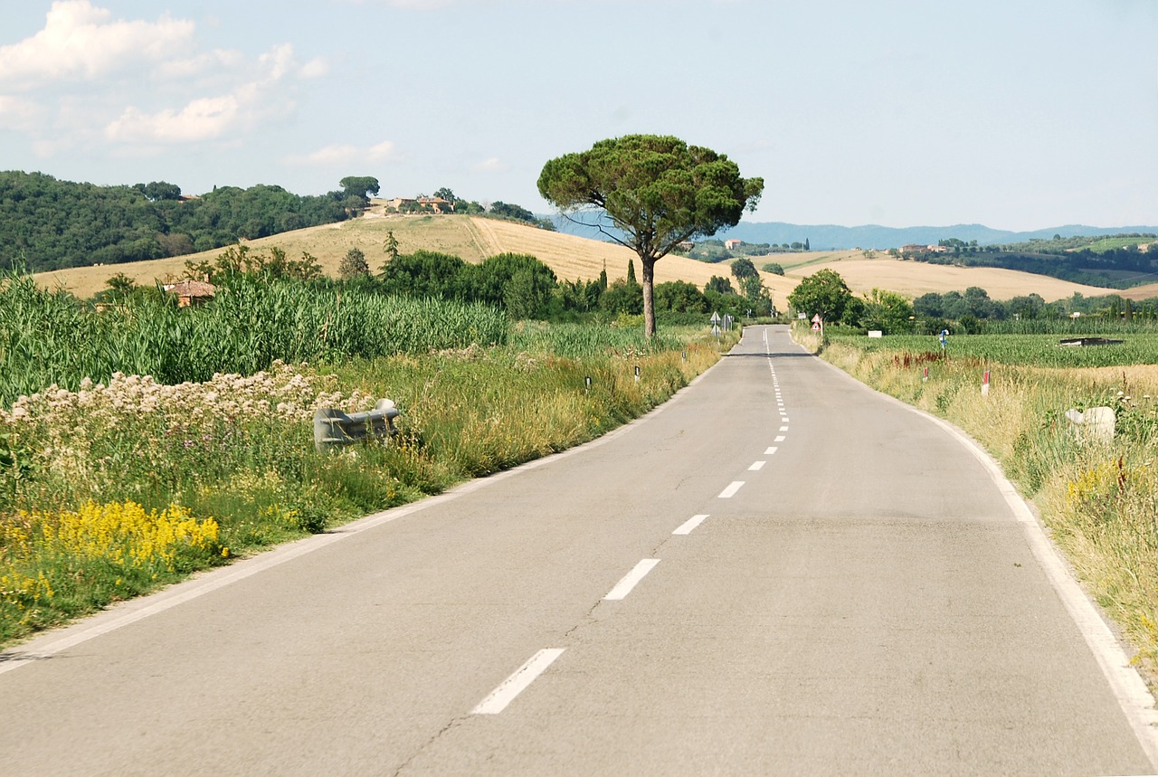 italy tuscany road free photo