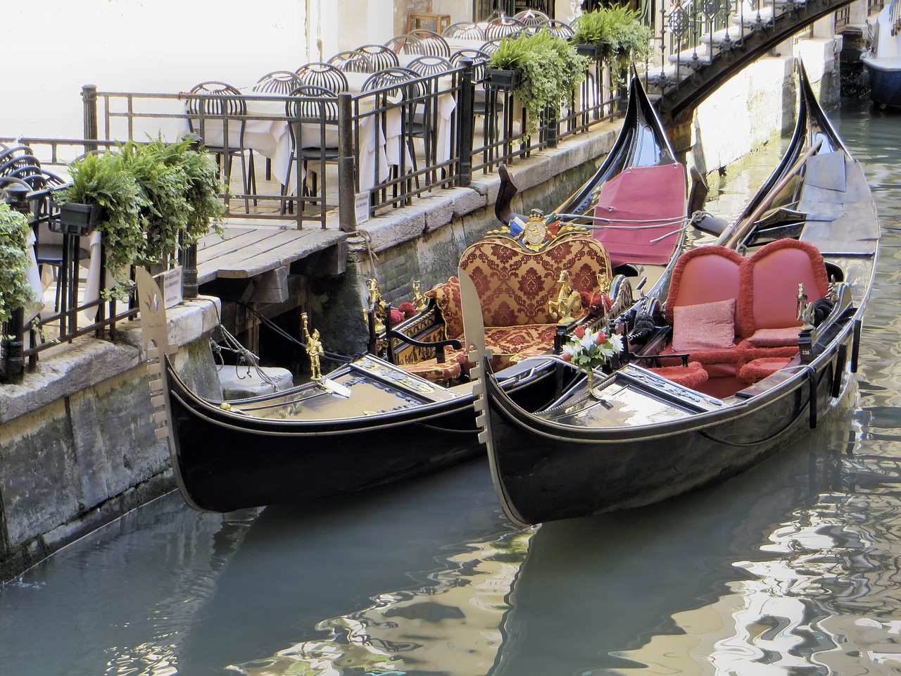 italy venice gondolas free photo