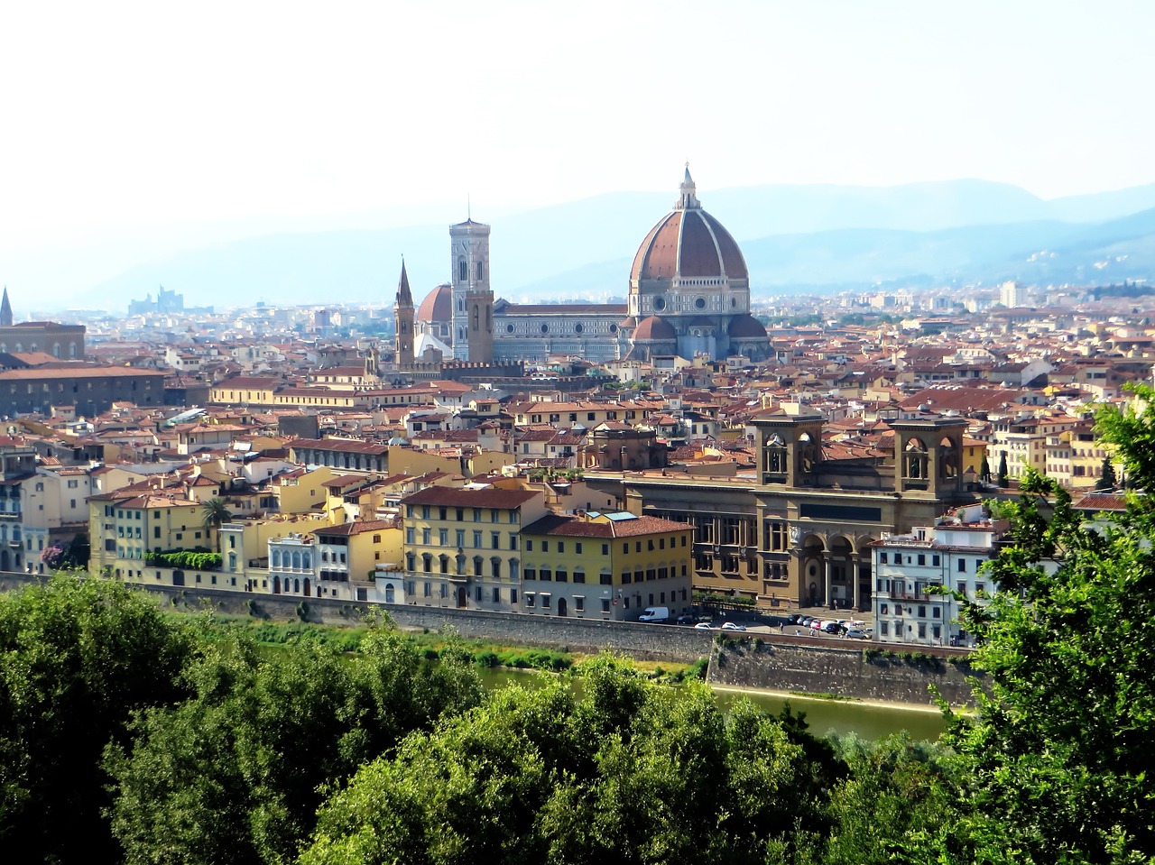 italy florence panorama roofs free photo