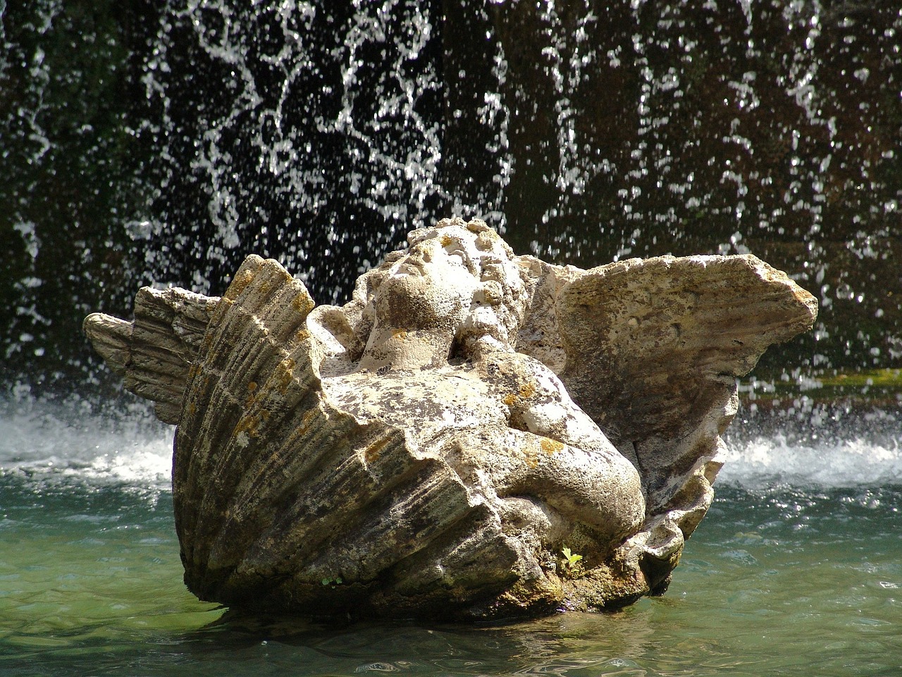 italy villa deste fountain free photo