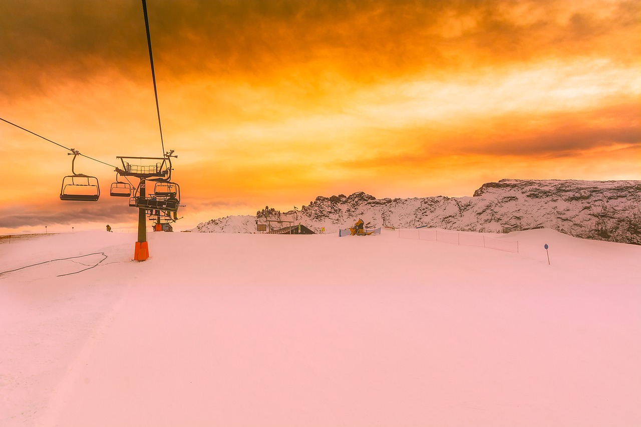 italy ski lift skiing free photo