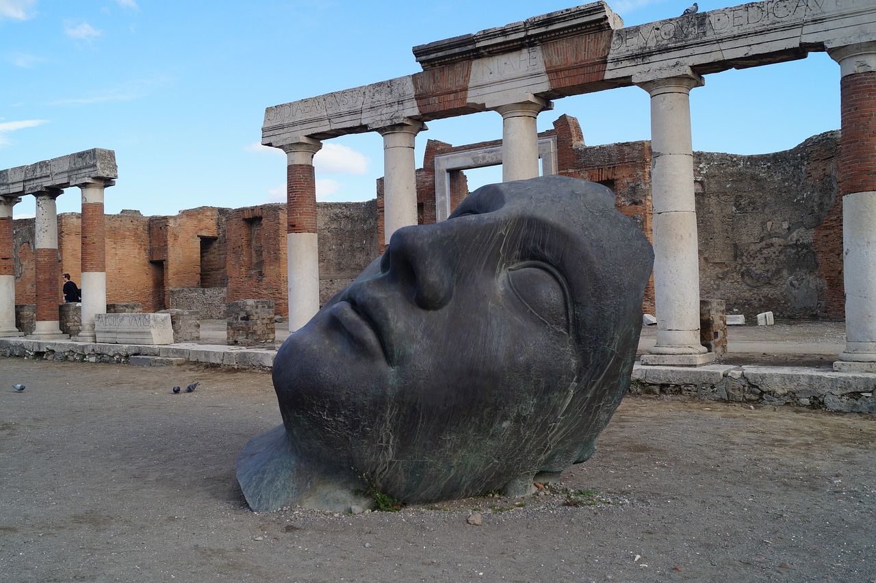 italy pompeii moderne kunst free photo