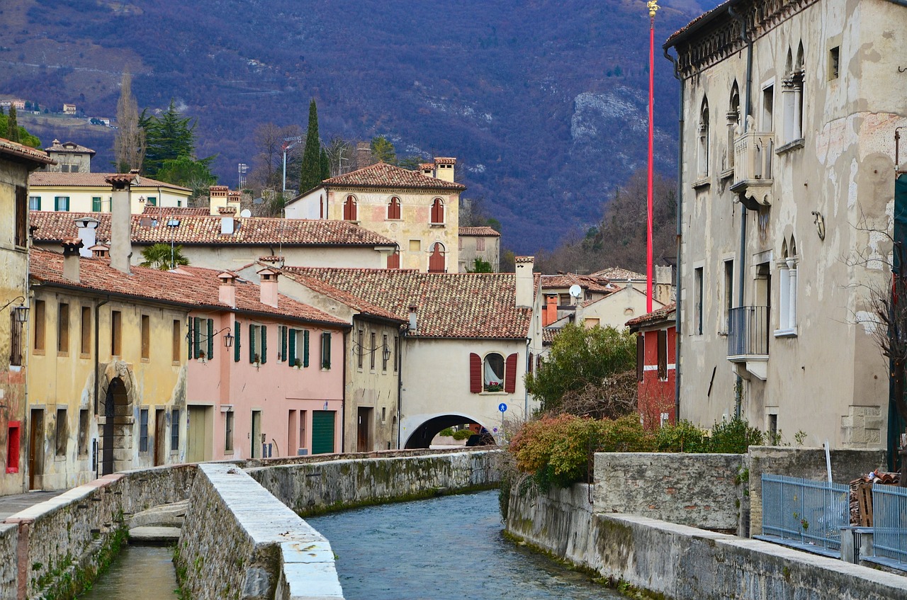 italy vittorio veneto city view free photo