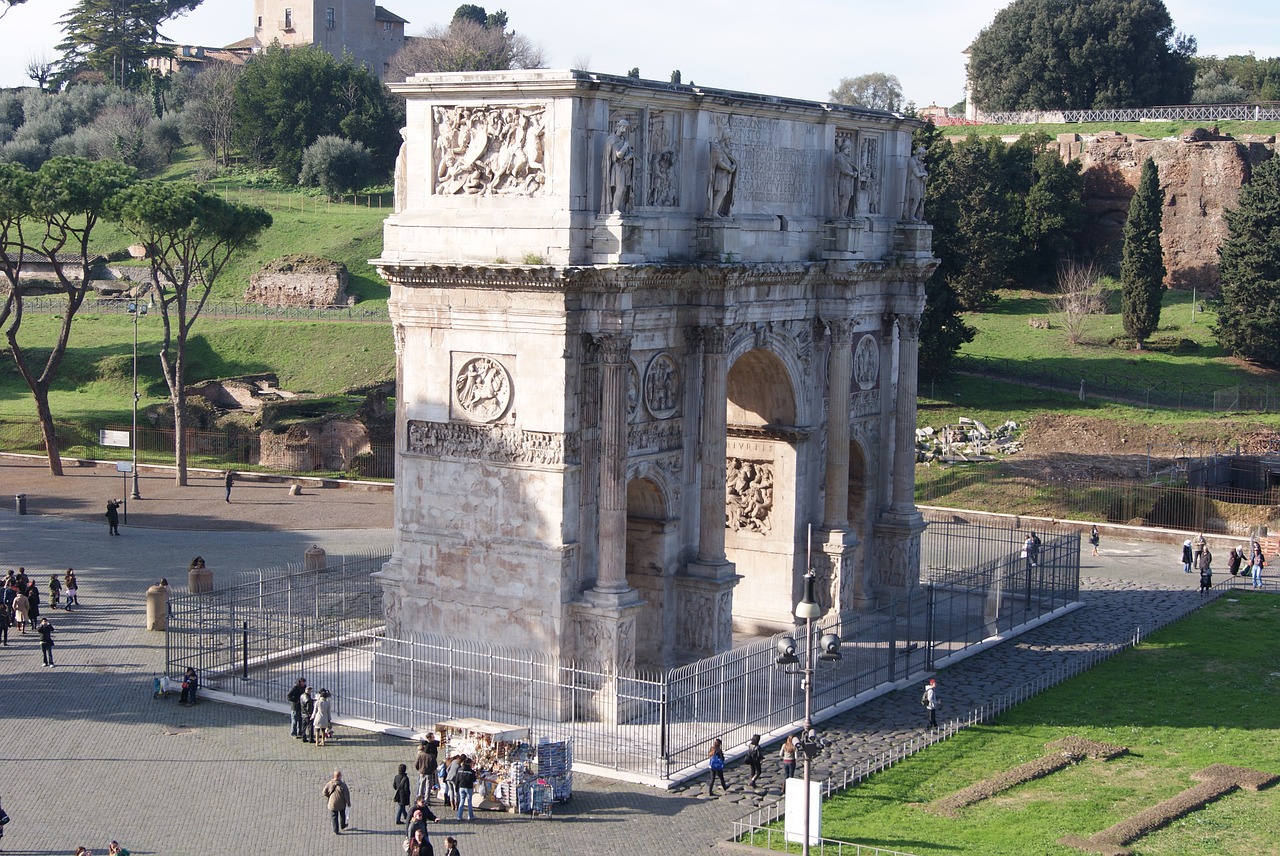 italy rome arch of constantine free photo