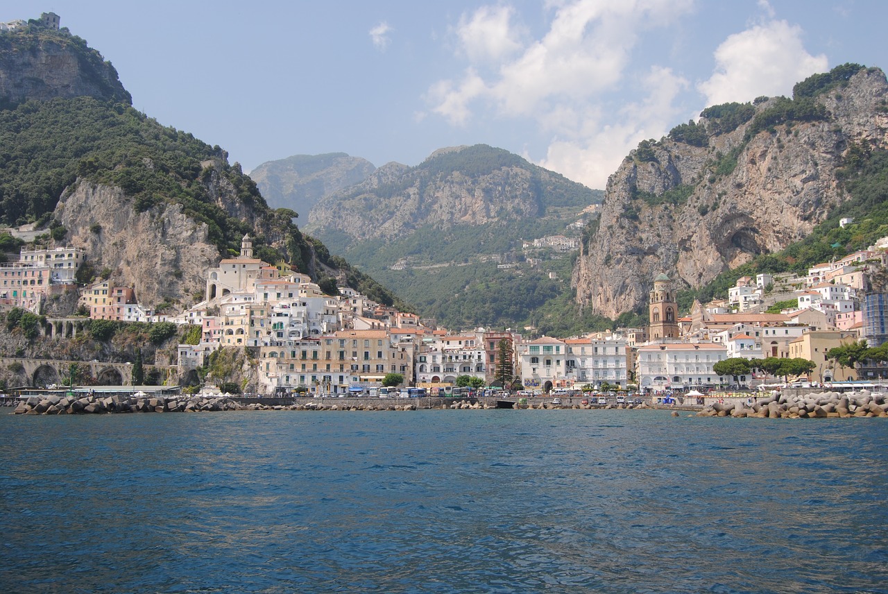 italy amalfi coast town free photo