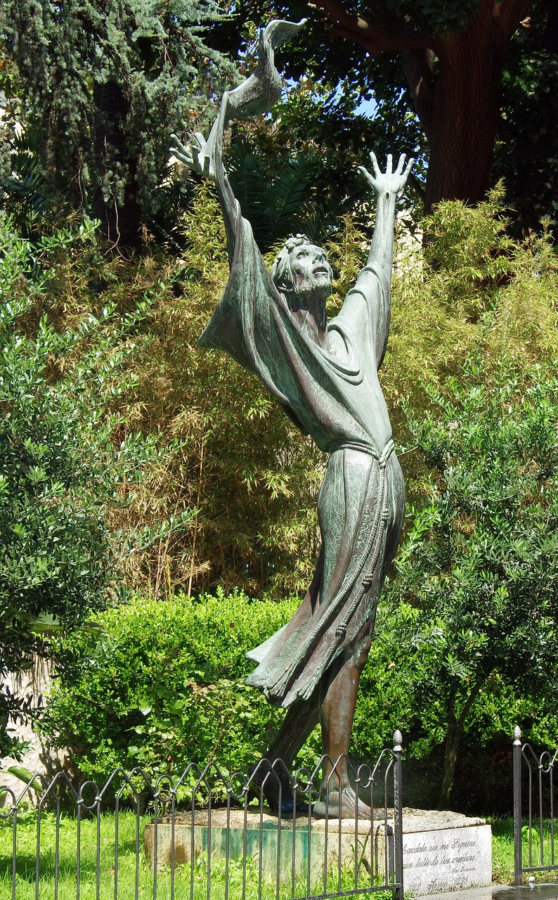 italy sorrento statue free photo
