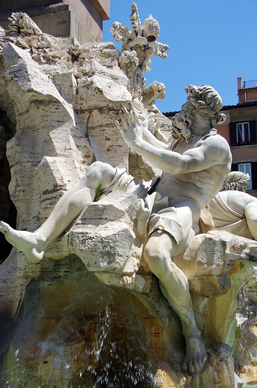 Download free photo of Italy,rome,plazza del popolo,fountain,neptune ...
