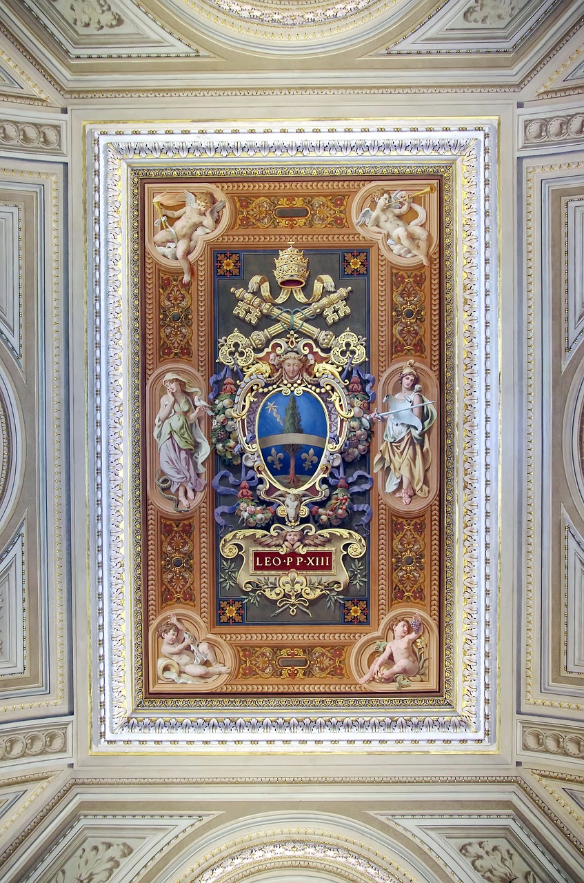 Italy Rome Vatican Museum Ceiling Free Image From Needpix Com