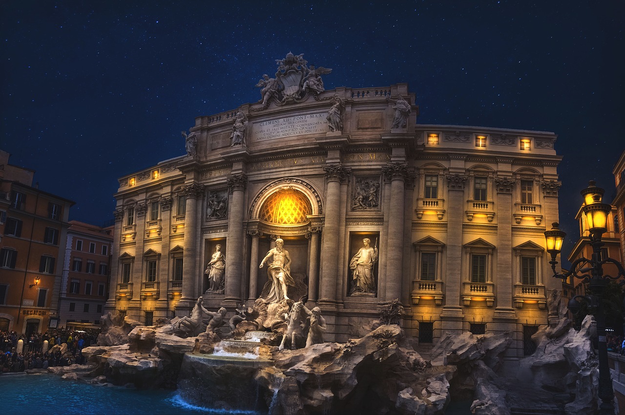 italy night architecture free photo