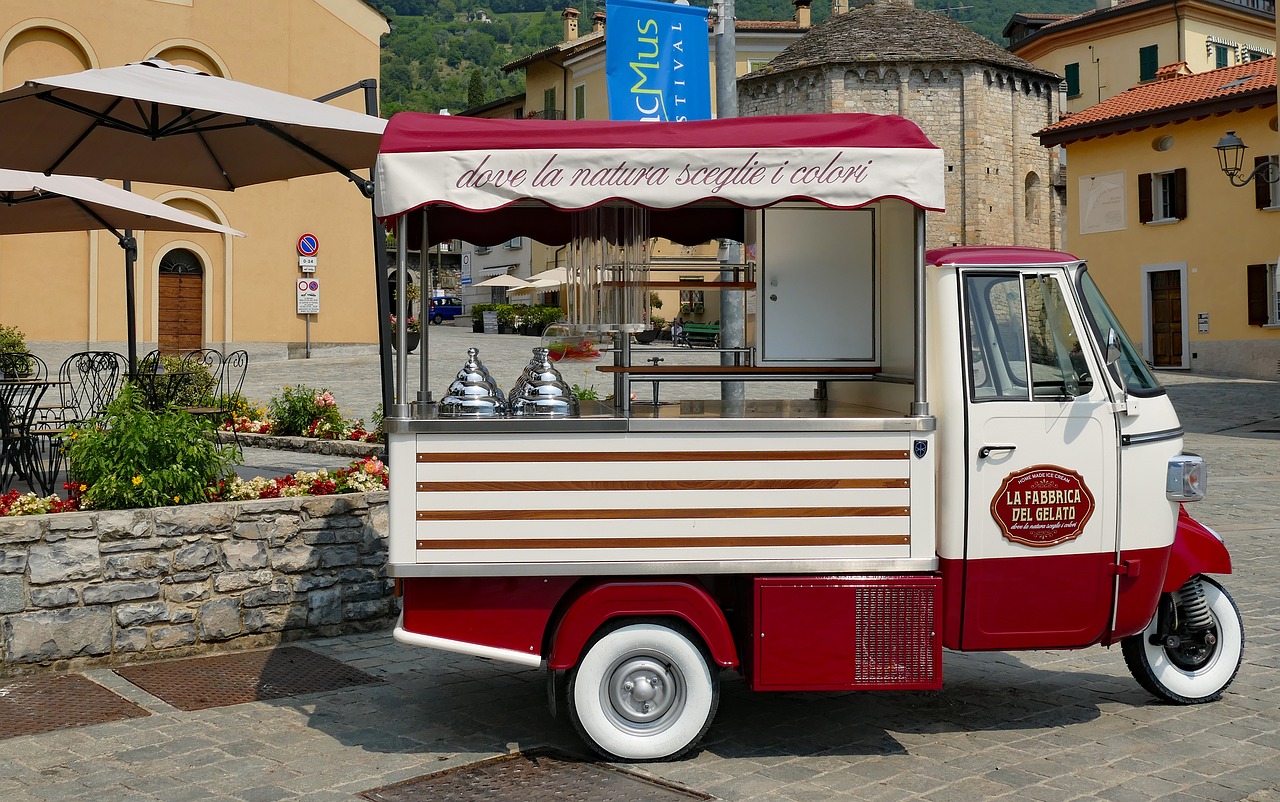 italy  ice cream van  ice cream free photo
