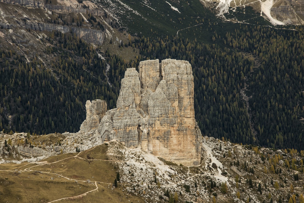 italy  dolomites  five towers free photo