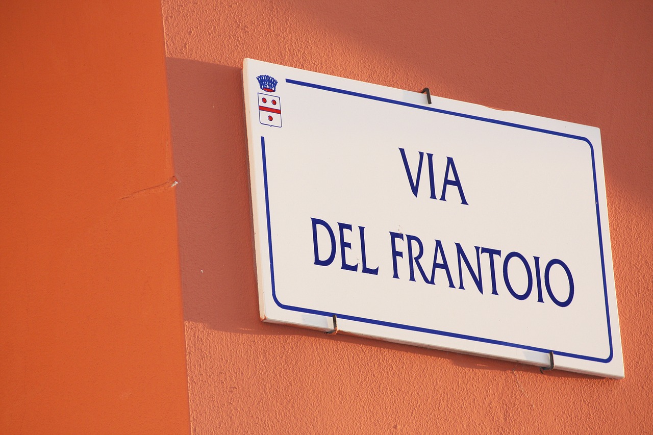 italy rome street sign free photo