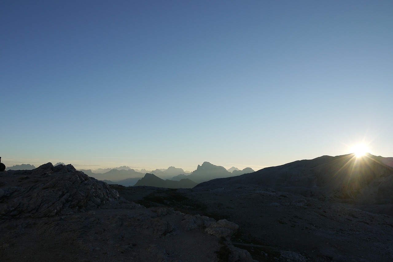 italy sunrise dolomites free photo