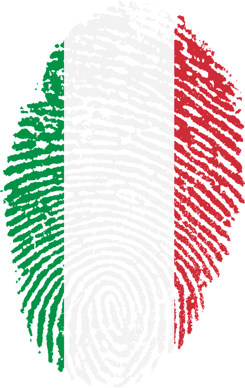 italy flag fingerprint free photo