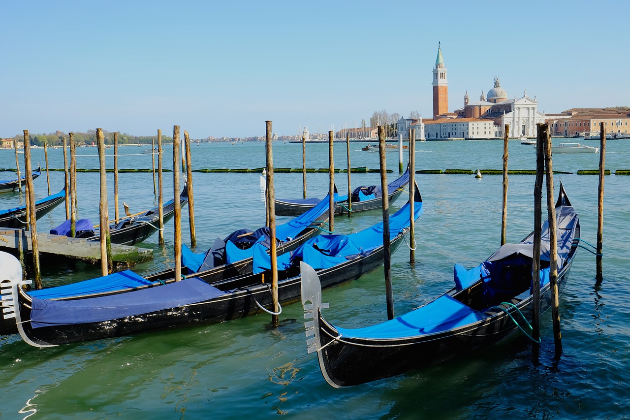 italy venice gondolas free photo