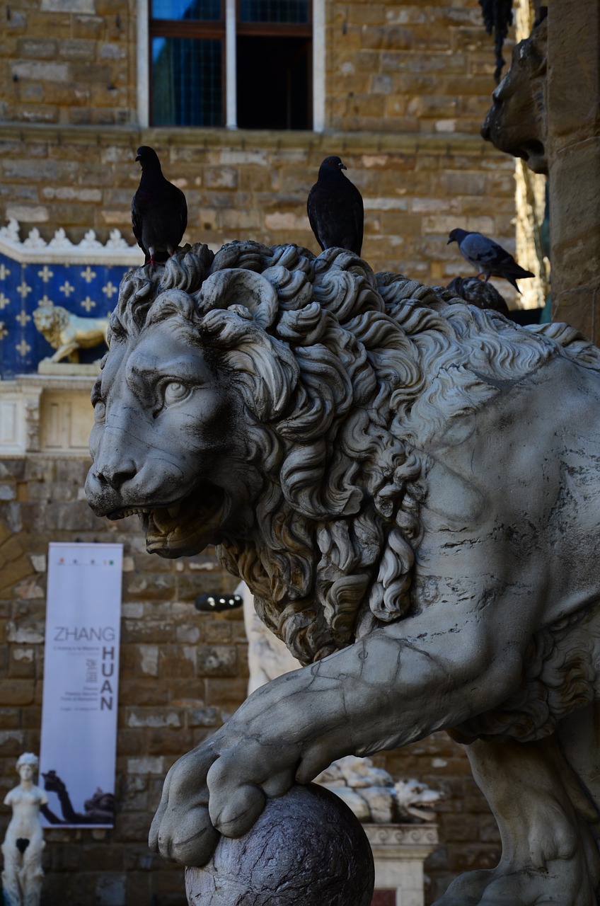 italy florence lion free photo