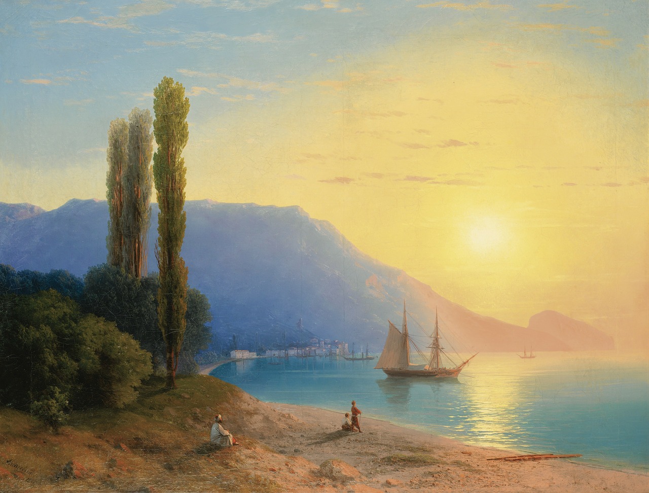 ivan alvazovsky landscape painting free photo