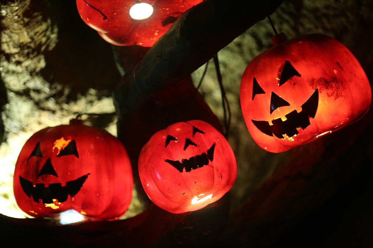 jack-o-lantern halloween red free photo