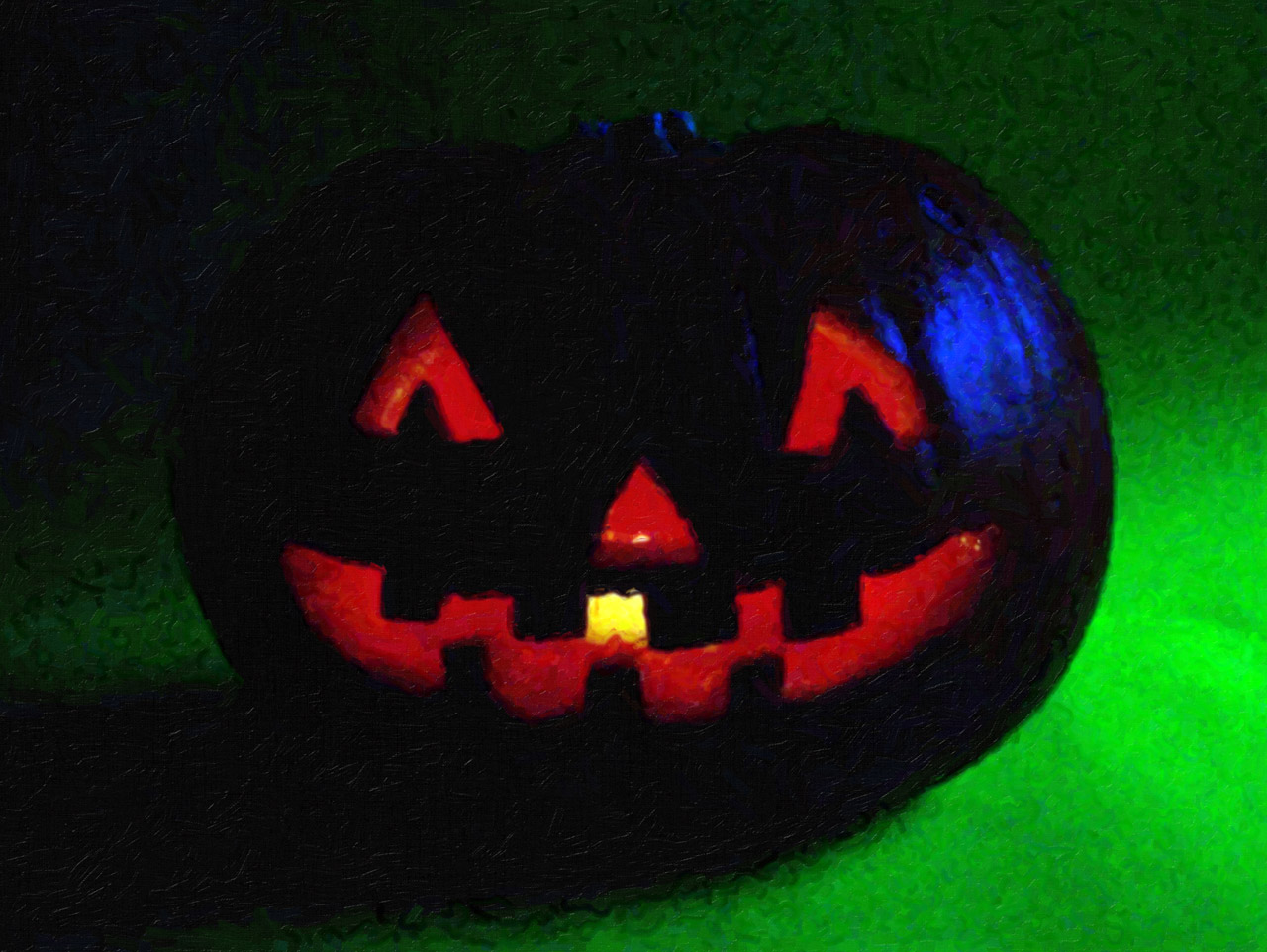 jack-o'-lantern pumpkin painting free photo