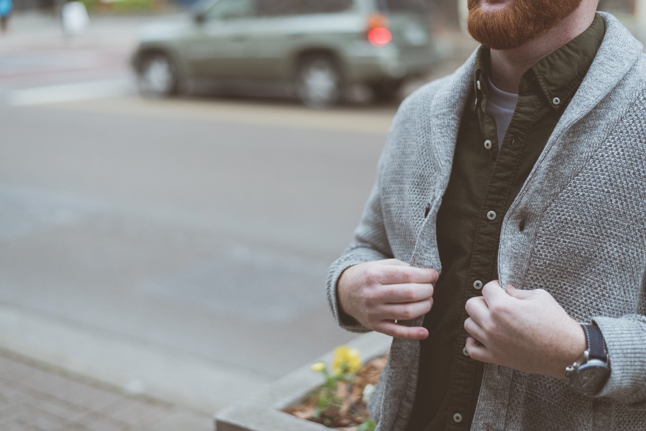 jacket grey man free photo