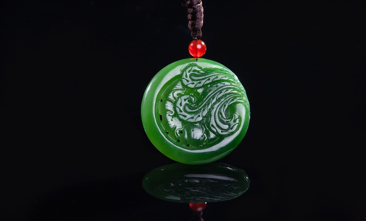 jade jasper pendant free photo