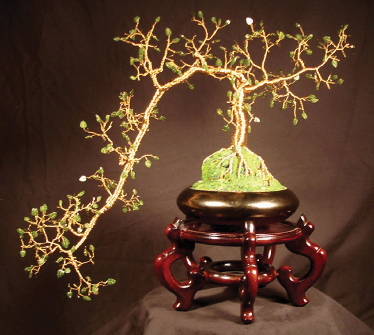 wire sculpture bonsai free photo