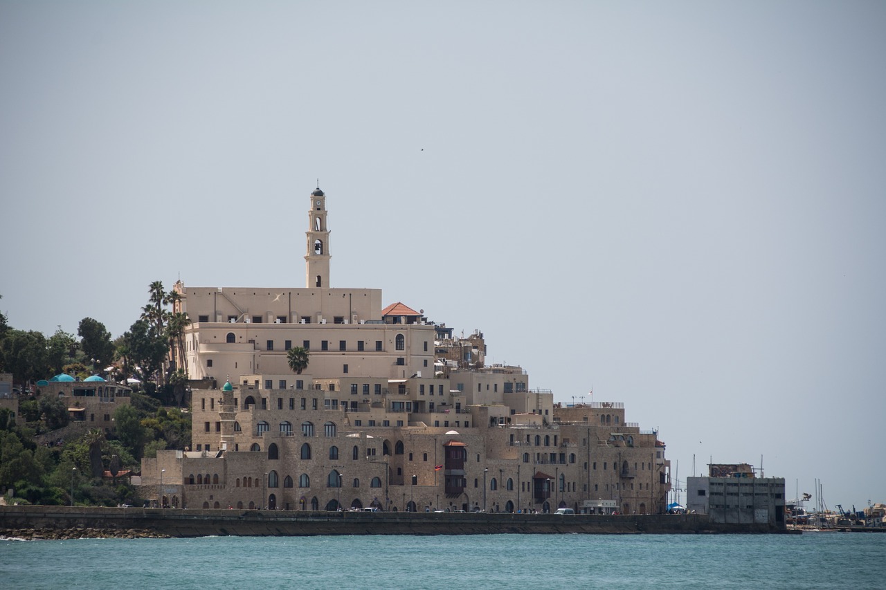 jaffa skyline old town free photo