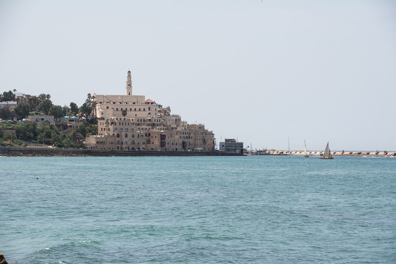 jaffa skyline old town free photo