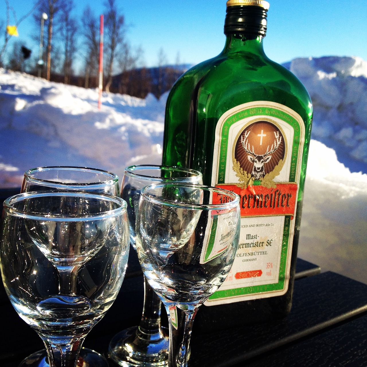 jäger jägermeister snow free photo